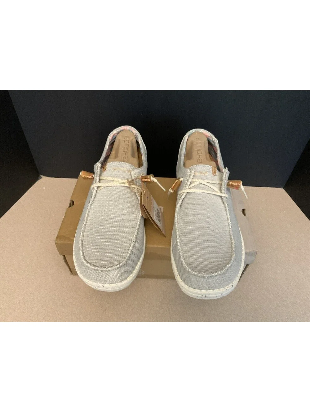 New! Womens Hey Dude Wendy Eco Sox Cloud Slip On Comfort Shoes. Size 12. Nice!